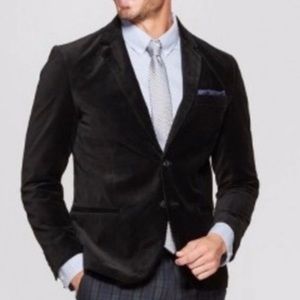 Goodfellow Kenwood Black Velvet Blazer Holidays